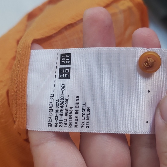 NWOT UNIQLO x Hana Tajima XL gathered longsleeve blouse - Picture 7 of 8